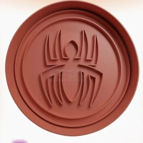 cortante +sello logo spiderman araña.