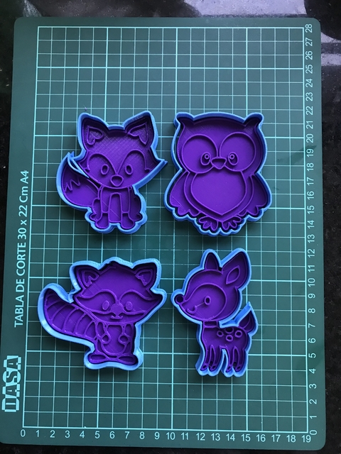Set x4 Animales del Bosque