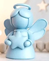 adorno angel con estrella bautismo, comunion