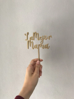 Topper torta La Mejor Mamá - comprar online