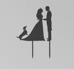 Topper Novios con Perro