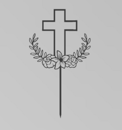 Topper Cruz con Flores