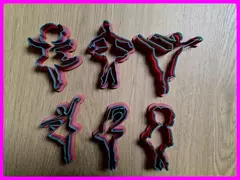 cortante entero set x 6 bailarina ballet