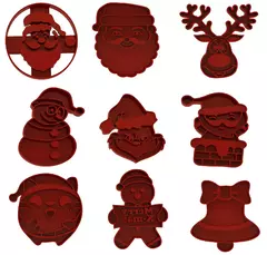 cortante navidad set x 9