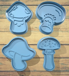 cortante set x 4 honguitos