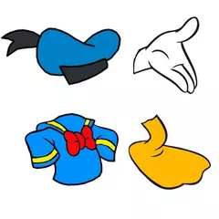 cortantes entero pato Donald set x 4.