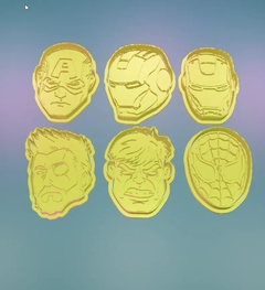 cortantes x 6 cara avengers