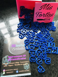 Cortantes imprenta 2cm + Caja