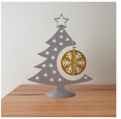Árbol Navidad con Copo de Nieve