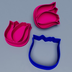cortante flor tulipan