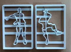 contorno silueta fortnite x 2 +sello - comprar online