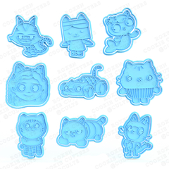 Set x9 Cortantes Casa de Muñecas de Gabby (Gabby´s Dollhouse) - comprar online