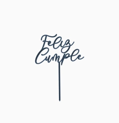 Topper torta Feliz Cumple 5 - comprar online