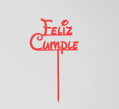 Topper Feliz Cumple Lunares