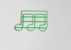 Cortante Nota Musical 4