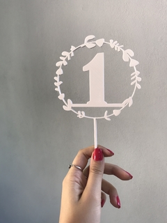 Topper torta Número a Elección