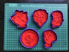 SET x5 Cortantes Bella y la Bestia - Mod 2