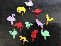 x10 Identificadores de Bebida Modelo 2 - Animales en internet