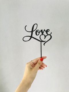 Topper Torta Love 4 - 3Diseños - El Reino de los Cortantes