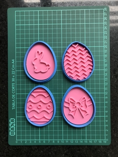 Set x4 Cortantes Huevos de Pascua