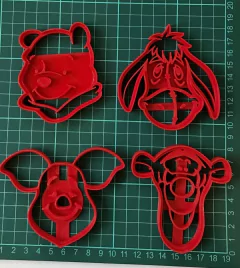 Set x4 Cortantes Winnie Pooh