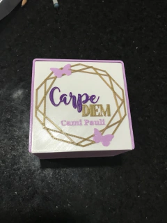 Caja 9x9x8 con tapa deslizante personalizada en internet