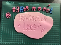 Set Sellos MINI LOVE 1.5cm + Caja
