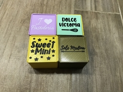 Caja 6x6x5 con tapa deslizante personalizada
