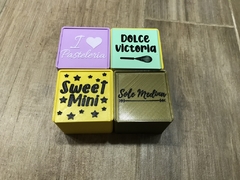 Set Sellos MINI Fancy 1.5cm + Caja en internet