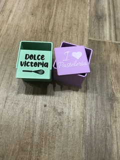 Caja 6x6x5 con tapa deslizante personalizada - comprar online