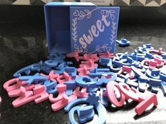 Set Sellos Sweet 3cm + Caja