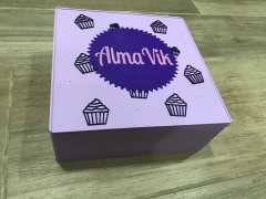 Caja 20x20x8 con Tapa deslizante personalizada