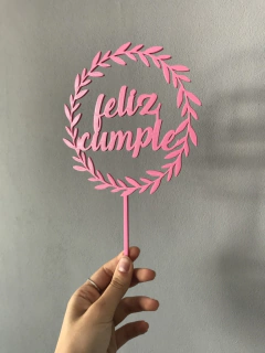 Topper torta Feliz Cumple 6 en internet