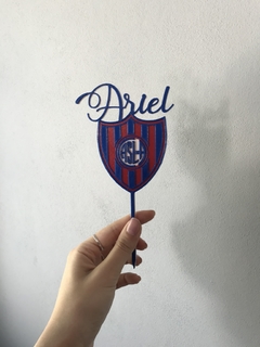Topper torta San Lorenzo + Nombre