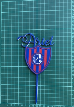 Topper torta San Lorenzo + Nombre en internet