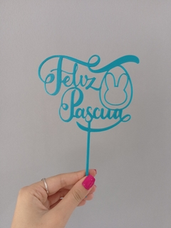 Topper Torta Feliz Pascua 4 - comprar online