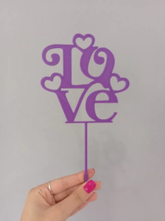Topper torta LOVE 3 - comprar online