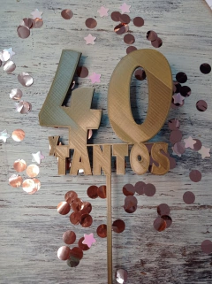 Topper Torta 40 y Tantos - comprar online