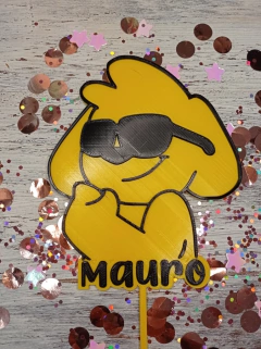 Topper Torta Mikecrack + Nombre