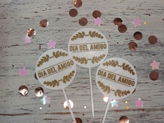 Set x3 Topper Día del Amigo