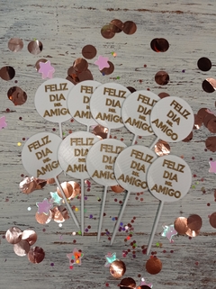 Set x10 Topper Día del Amigo Mod 3