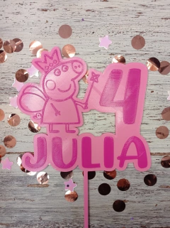 Topper Torta Peppa Pig + Nombre - comprar online
