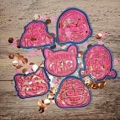 Set x6 Cortantes Personajes Red