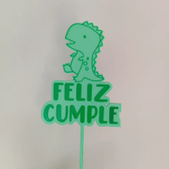 Topper Feliz Cumple Dino mod 1