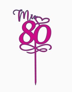 Topper torta Mis 80 mod 2