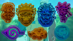 Set x7 Cortantes Naruto - comprar online