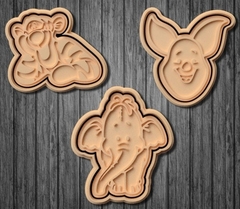 Set x3 Cortantes Winnie Pooh Modelo 2 - comprar online