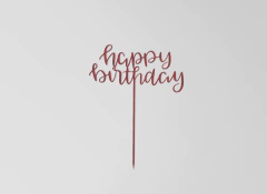 Topper torta Happy Birthday 8