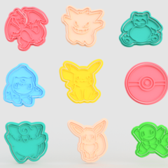 Set x9 Cortantes Pokémon