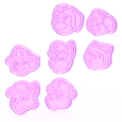 Set x7 Cortantes Paw Patrol